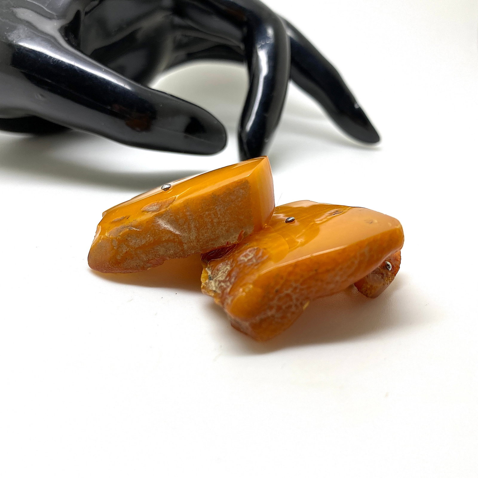 Outstanding Vintage Amber Cufflinks - 5