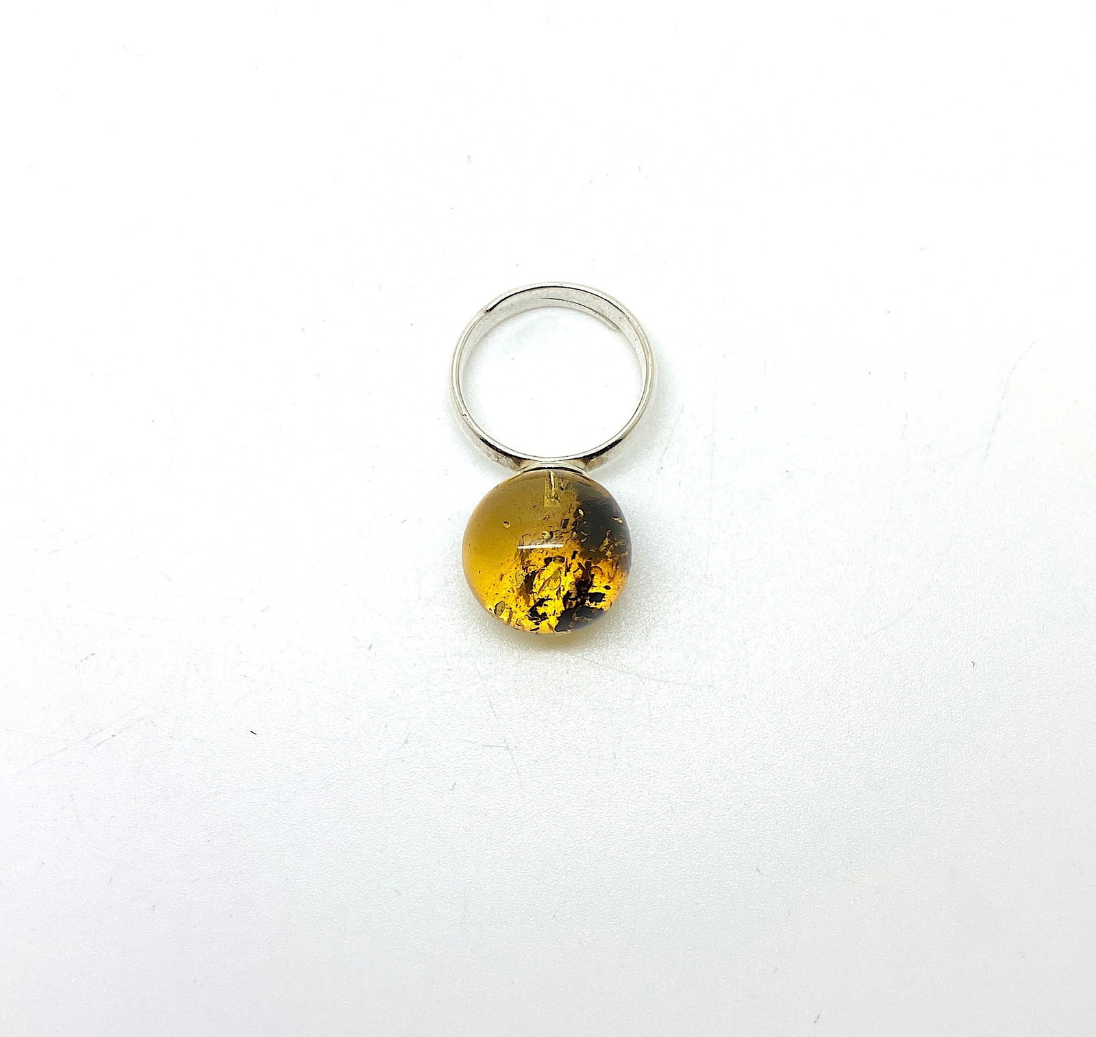 Unique and Amazing Amber Ring - 10