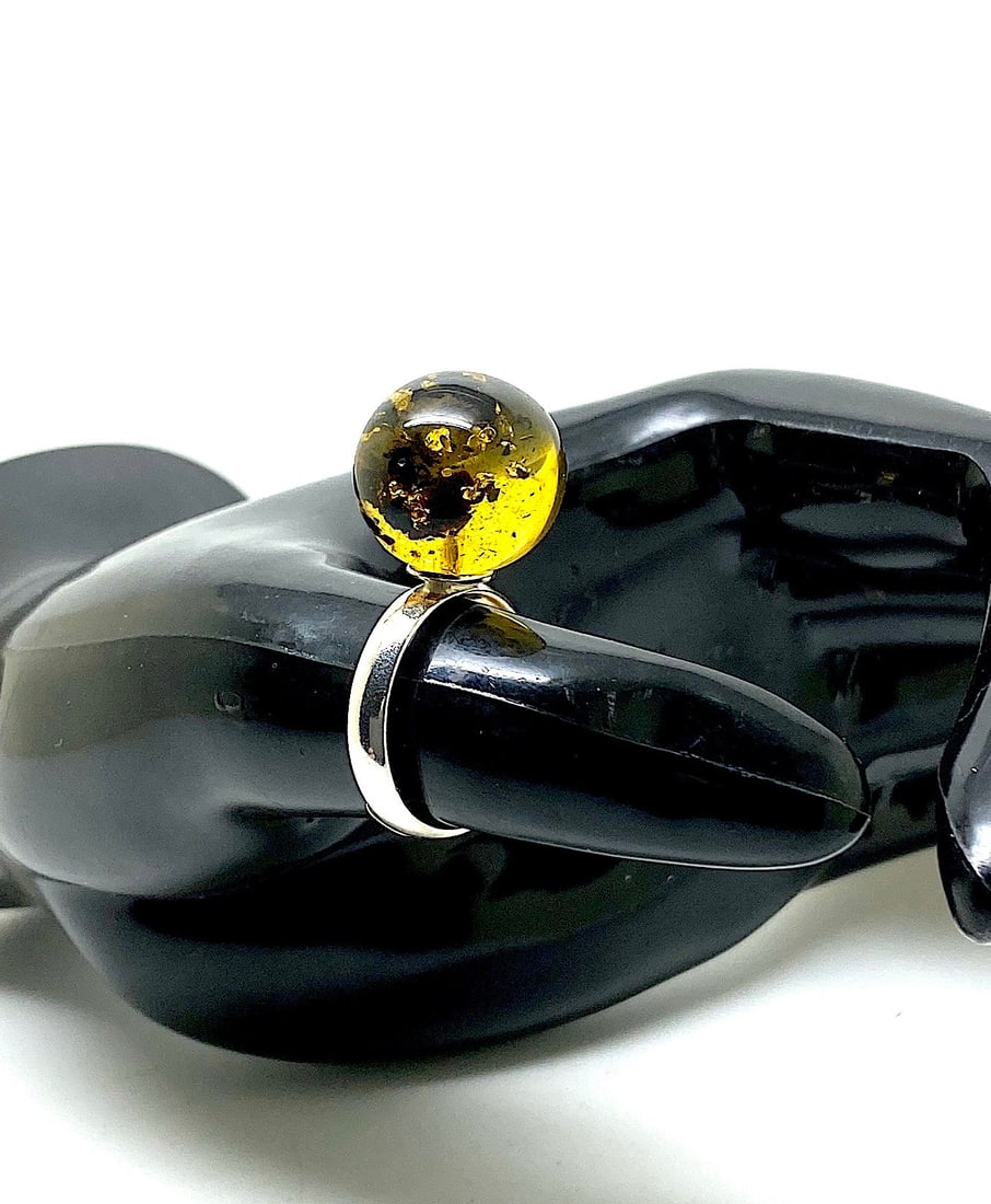 Unique and Amazing Amber Ring - 2