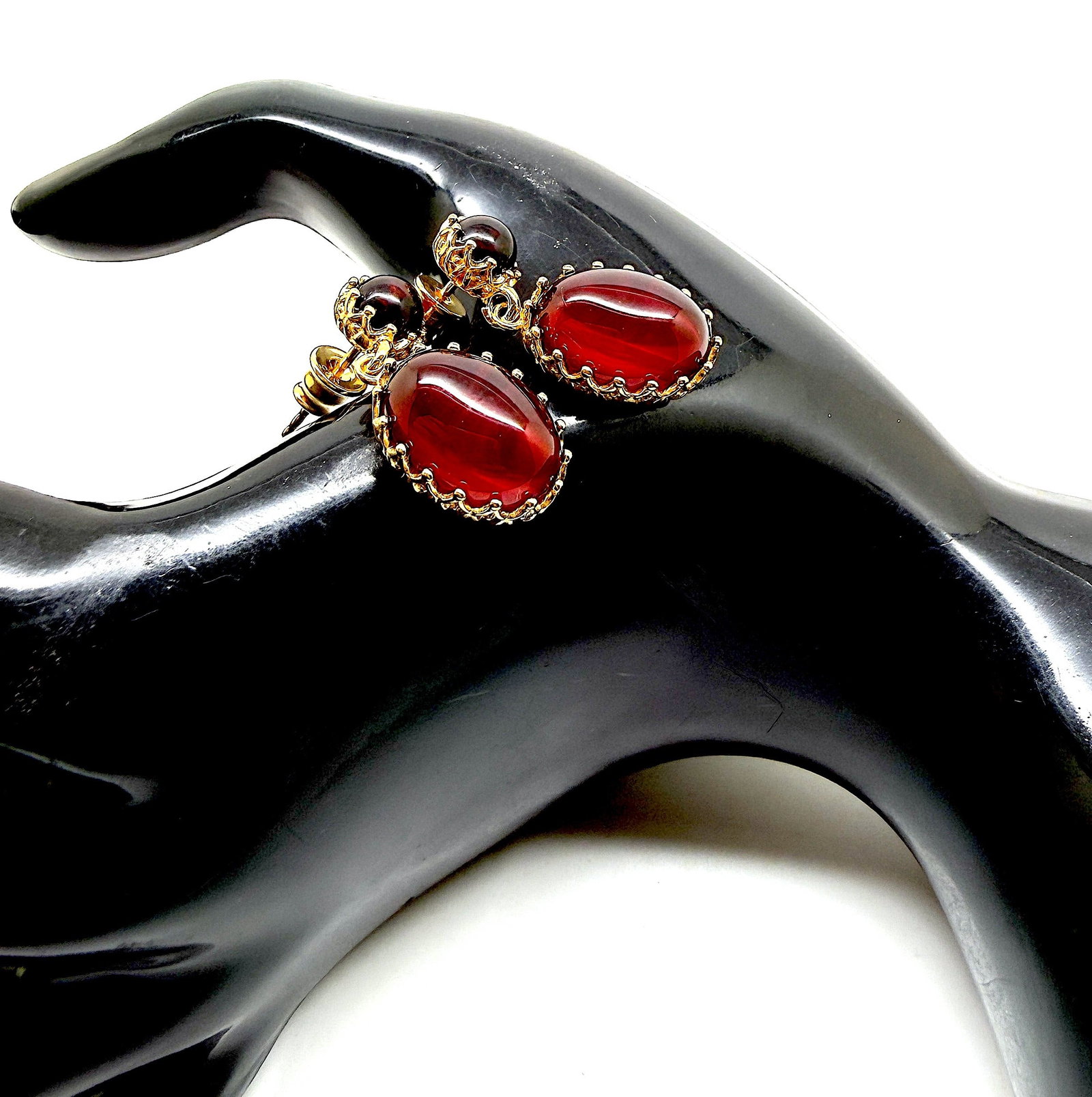 Exquisite Amber Earrings - 3