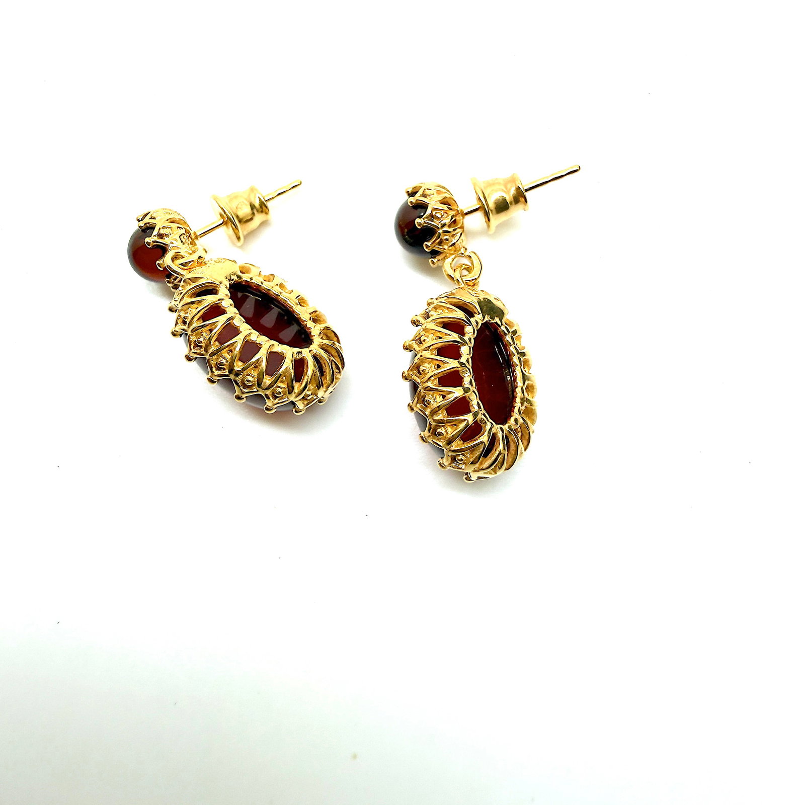Exquisite Amber Earrings - 5