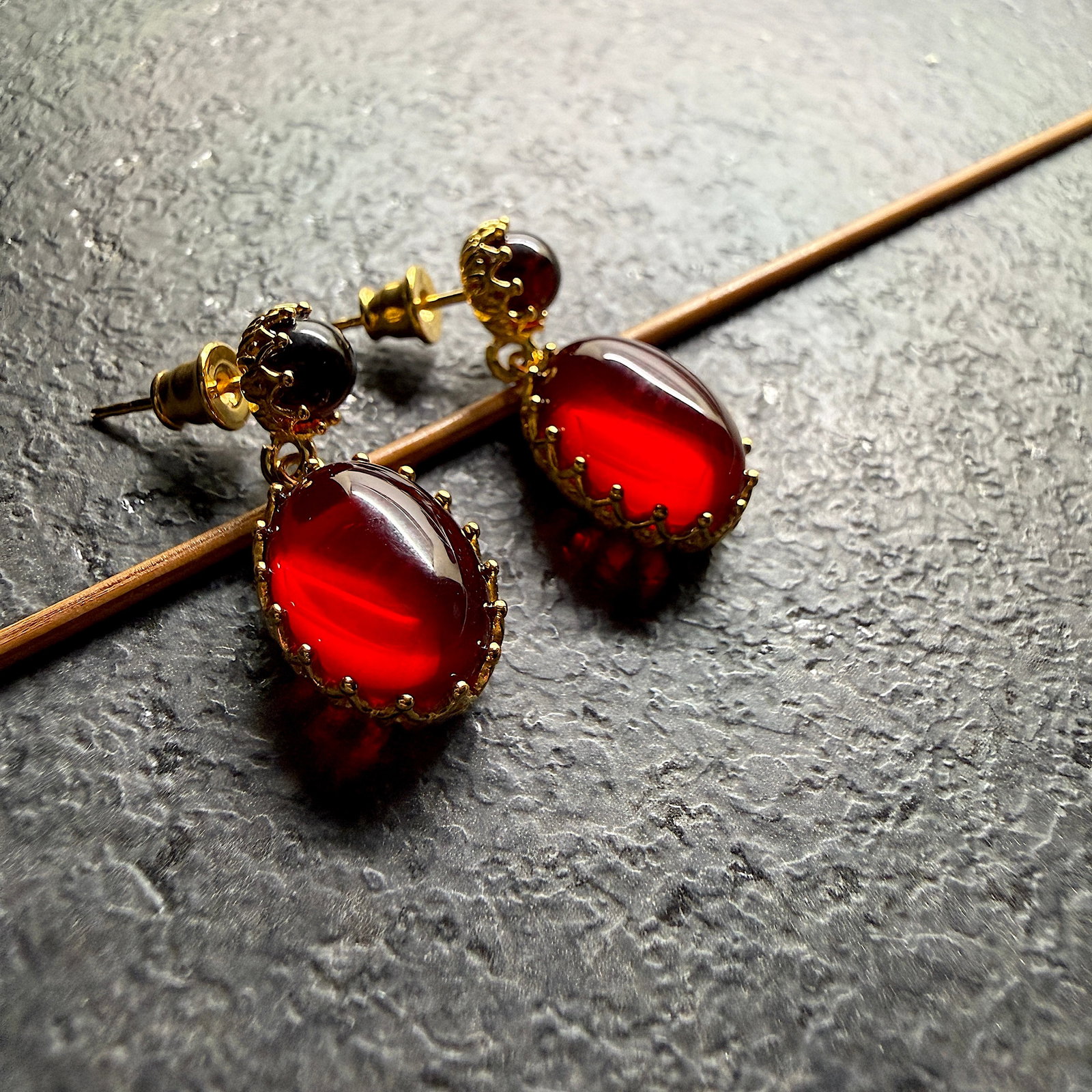 Exquisite Amber Earrings - 6