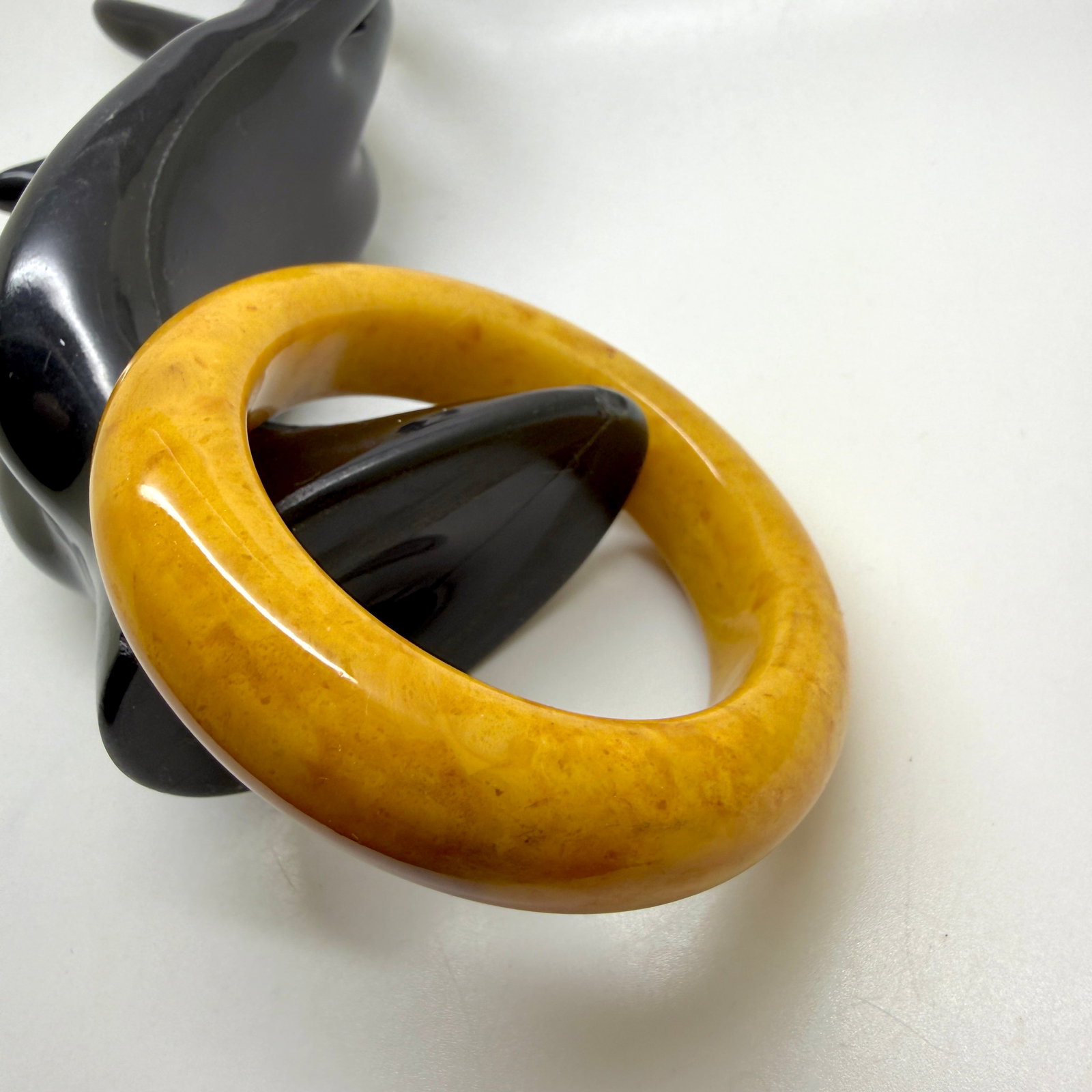 Staggering Amber Bangle Bracelet - 10