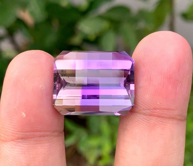 Natural Ametrine Gemstone: 38.50 CT Fancy Pixel Cut, February Birthstone: Highlights Supplies for making crafts Materials: Gemstone: Ametrine Carat weight: 38.50 Natural Ametrine Gemstone, For Jewelry Making , Fancy Pixel Cut Rich Color Ametrine, February Birthstone Propert