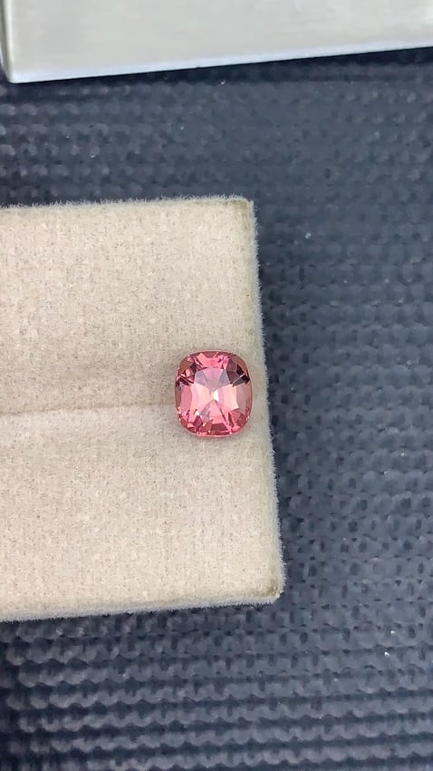 Soft Pink Tourmaline Gemstone: 1.10 CT Cushion Cut, Afghanistan Origin - 6