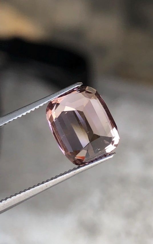 Natural Pink Tourmaline Gemstone: 3.220 Carat Cushion Cut Gem - 11