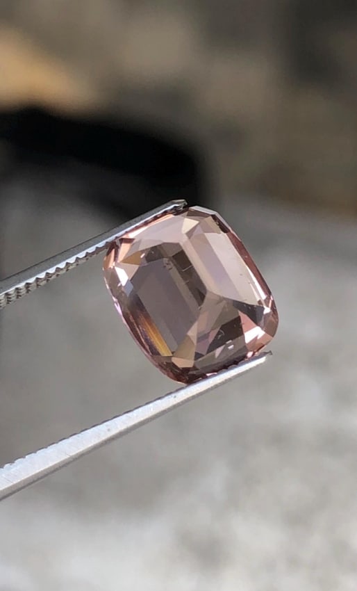 Natural Pink Tourmaline Gemstone: 3.220 Carat Cushion Cut Gem - 12