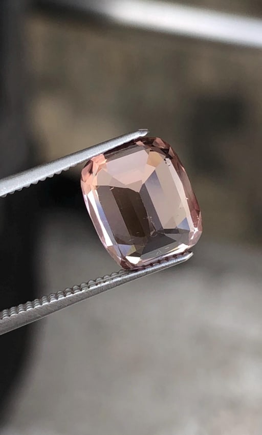 Natural Pink Tourmaline Gemstone: 3.220 Carat Cushion Cut Gem - 13