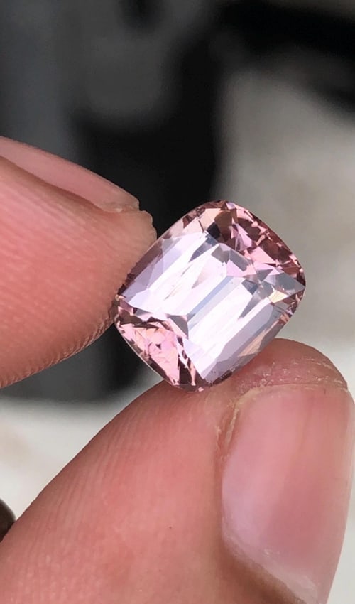 Natural Pink Tourmaline Gemstone: 3.220 Carat Cushion Cut Gem - 9