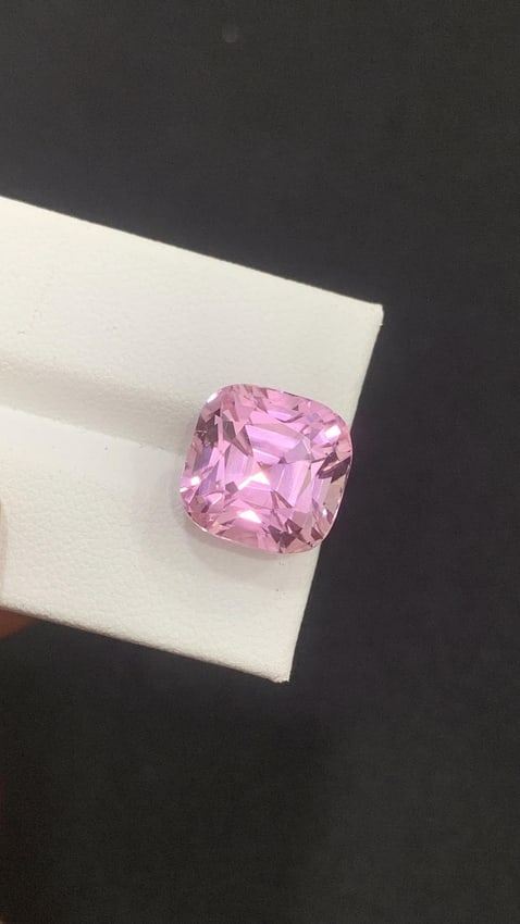 Pink Kunzite Cushion Cut Loose Gemstone For Ring And Jewellery, Wedding Jewellery - 14.25 Carat - 3