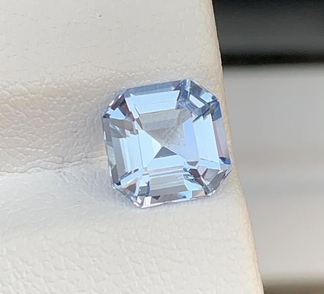Santa Maria Aquamarine Gemstone: 2.45 CT Asscher Cut Beryl - 4