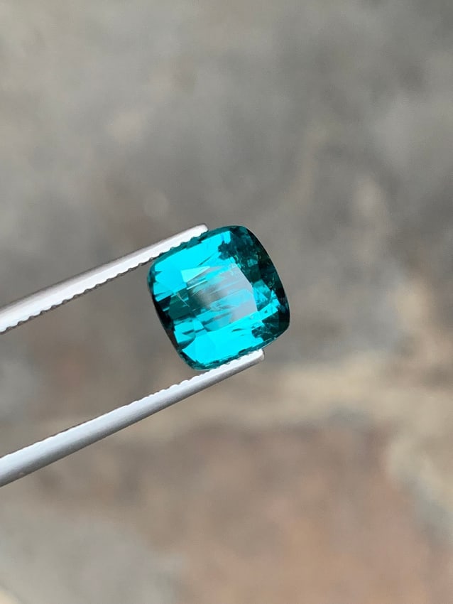 Ink Blue Tourmaline Gemstone: 4.50 Carat Raw Crystal - 4