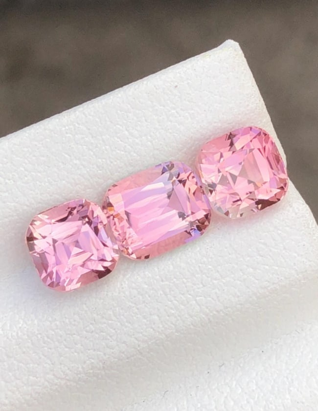 Natural Pink Tourmaline Gemstone Set For Jewelry From Afghanistan - 5.315 Carat - 3