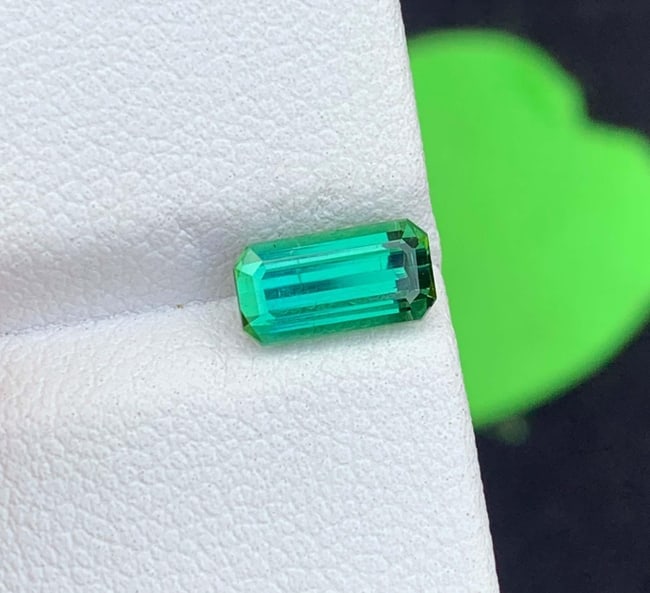 Blue Green Tourmaline Gemstone: Emerald Cut, October Birthstone (1.16 CT): Highlights Supplies for making crafts Materials: Gemstone: Tourmaline Carat weight: 1.16 Natural Blue Green Tourmaline Gemstone For Sale , Emerald Cushion Shape Tourmaline For Jewelry, October Birthst