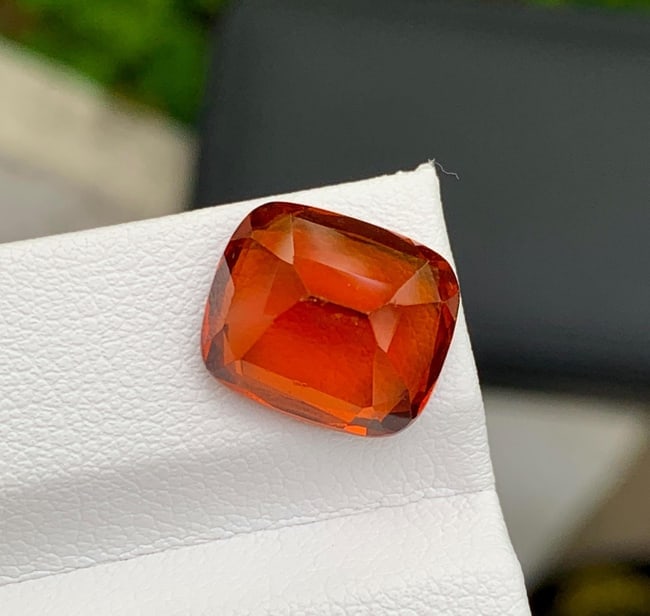 Natural Reddish Orange Grossular Garnet 8.79 Carat - Loose Garnet Gemstone for Ring Pendant Jewelry - 3