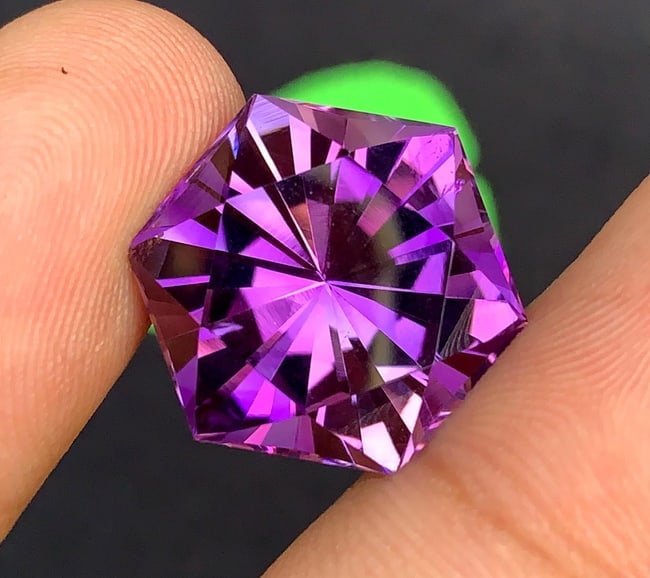 Fancy Cut Amethyst Gemstone: February Birthstone, Jewelry Making (24.30 Carats) - 2
