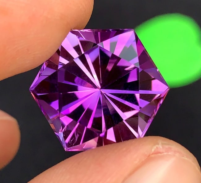 Fancy Cut Amethyst Gemstone: February Birthstone, Jewelry Making (24.30 Carats) - 5