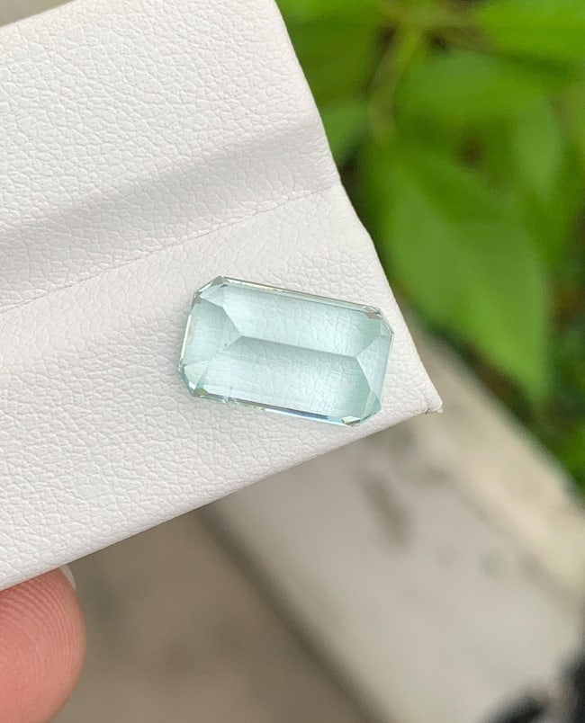 Natural Aquamarine Gemstone 6.00 Carat - Sky Blue Loose Aquamarine for Ring, Pendant & Fine Jewelry - 3