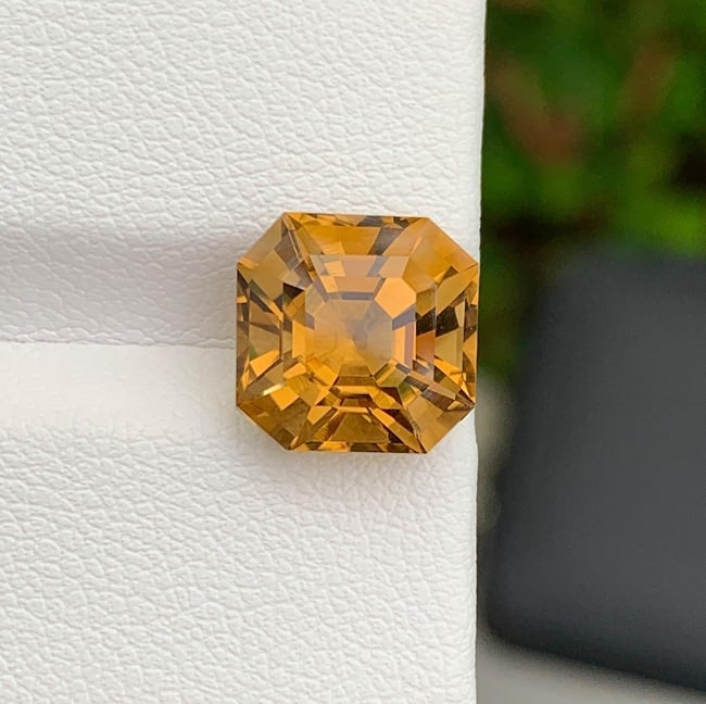 Natural Yellow Citrine Gemstone 5.30 Carat - Golden Yellow Loose Citrine for Ring Pendant Jewelry - - 5