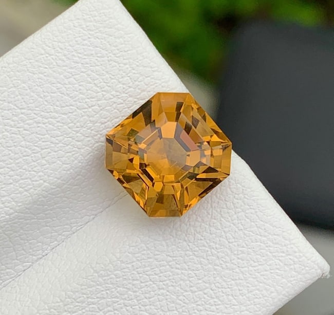 Natural Yellow Citrine Gemstone 5.30 Carat - Golden Yellow Loose Citrine for Ring Pendant Jewelry - - 6