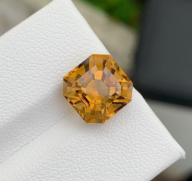 Natural Yellow Citrine Gemstone 5.30 Carat - Golden Yellow Loose Citrine for Ring Pendant Jewelry - - 7