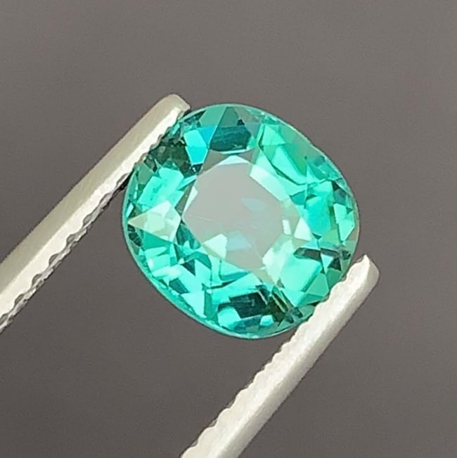Lgoon Blue Tourmaline Gemstone: Natural October Birthstone, Africa (1.84 CT) - 3