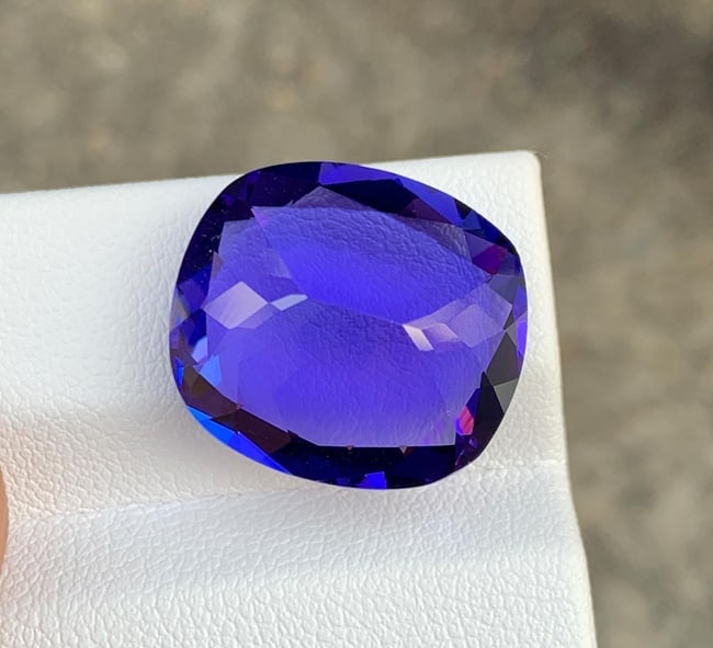 Natural AAA Tanzanite Loose Gemstone Fancy Cushion Shape For Making Jewelry 21.46 CTs (1 of 6)