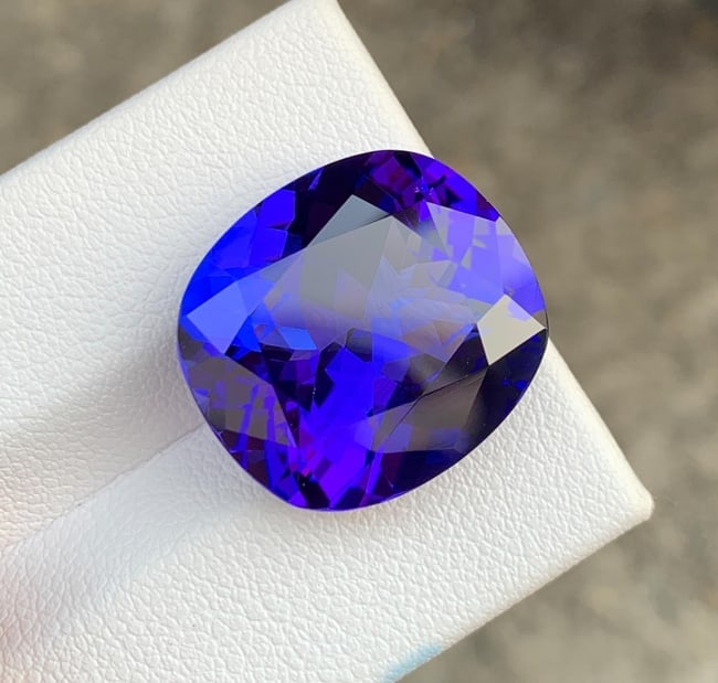 Natural AAA Tanzanite Loose Gemstone Fancy Cushion Shape For Making Jewelry 21.46 CTs - 3