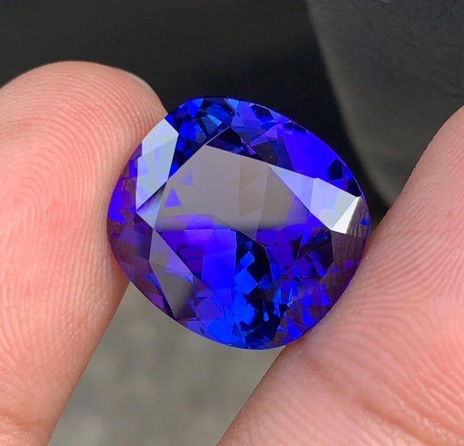 Natural AAA Tanzanite Loose Gemstone Fancy Cushion Shape For Making Jewelry 21.46 CTs - 6