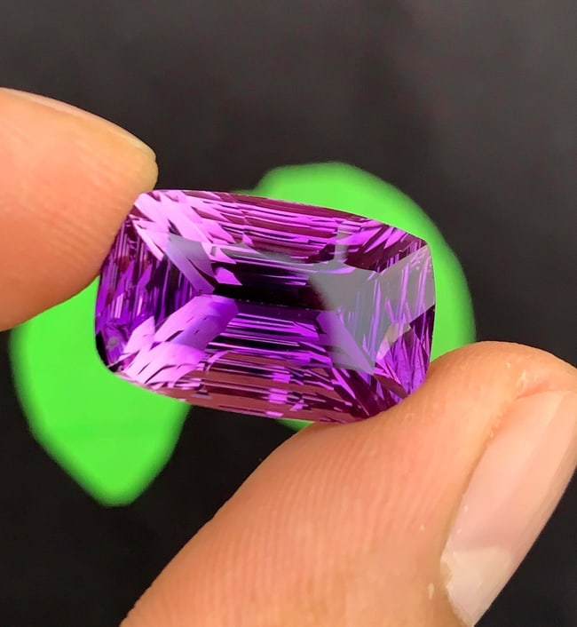 Natural Amethyst Gemstone: Exquisite Fancy Cut, February Birthstone (16.53 Carats) - 2