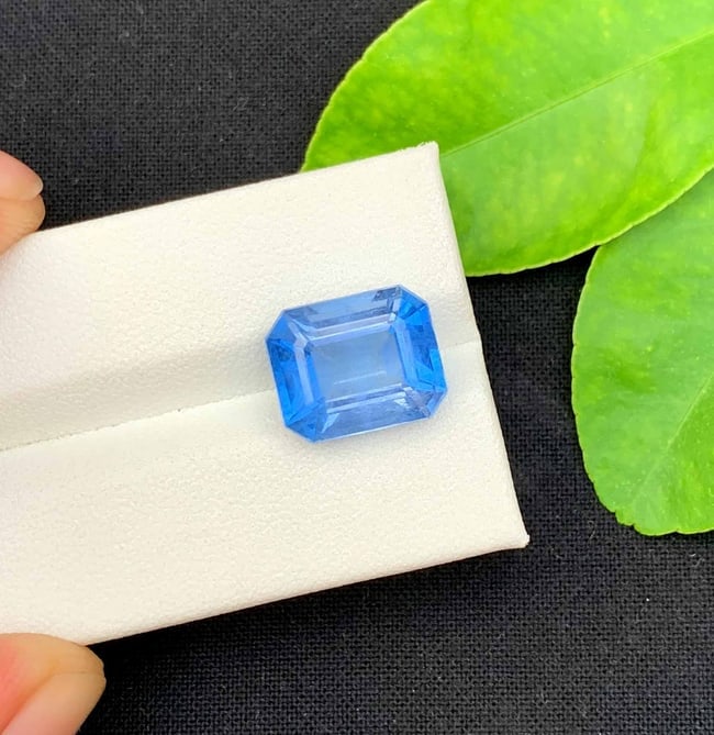 Santa Maria Aquamarine Gemstone: Natural Beryl, March Birthstone (6.85 Carats) - 2