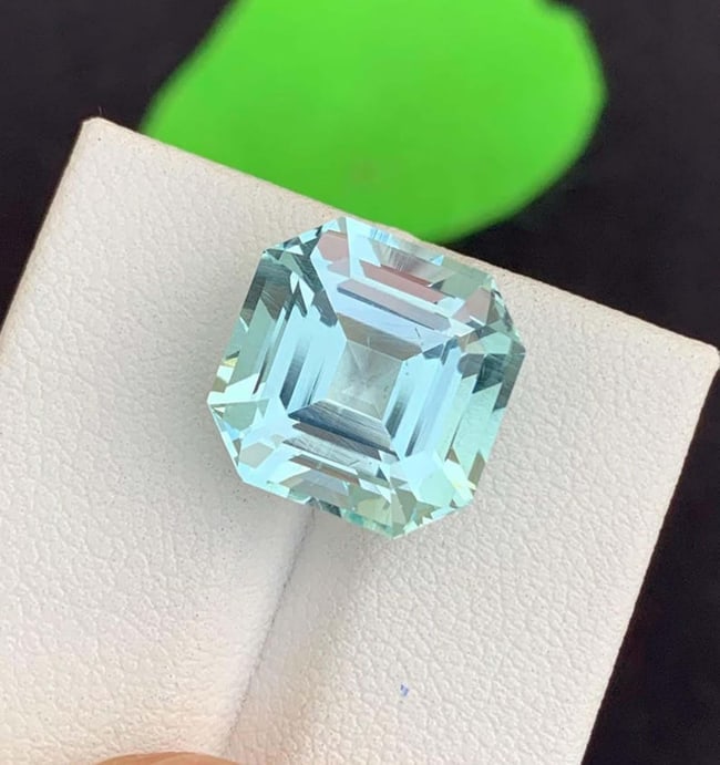 Natural Aquamarine Gemstone, Asscher Cut Aquamarine Loos Gemstones March Birthstone - 6