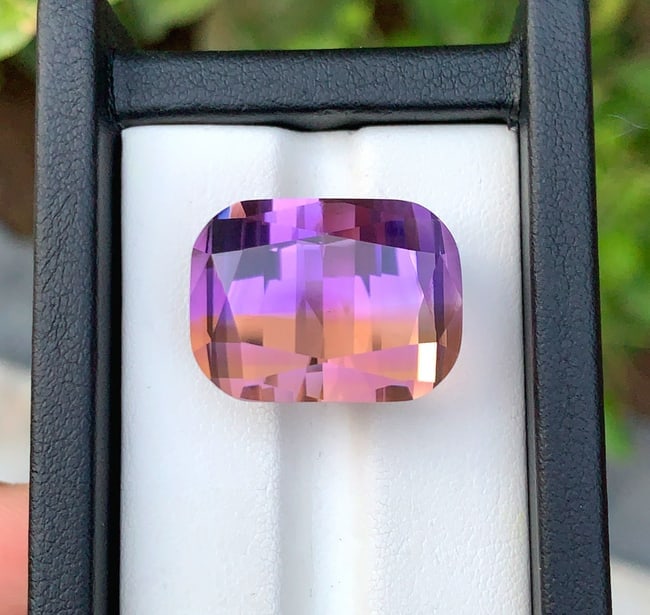 Natural Ametrine Gemstone: 35.00 CT Cushion Cut, February Birthstone: Highlights Supplies for making crafts Materials: Gemstone: Ametrine Carat weight: 35.00 Natural Ametrine Gemstone, For Jewelry Making , Cushion Cut Rich Color Ametrine Gemstone, February Birthstone Pr