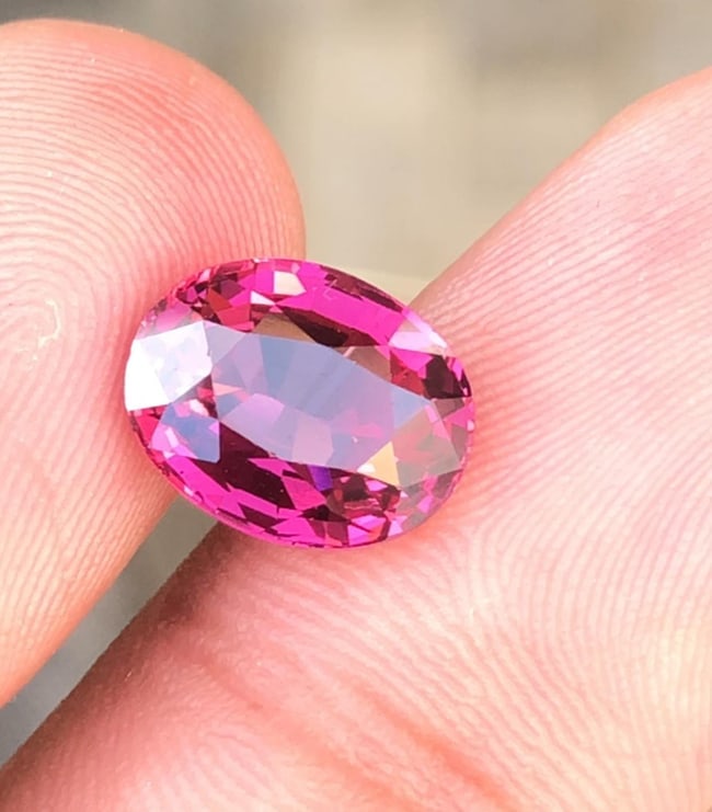 Natural Purplish Pink Kunzite Gemstone Oval Cut For Engagement Ring From Tanga Mine Tanzania - 3.595 - 2