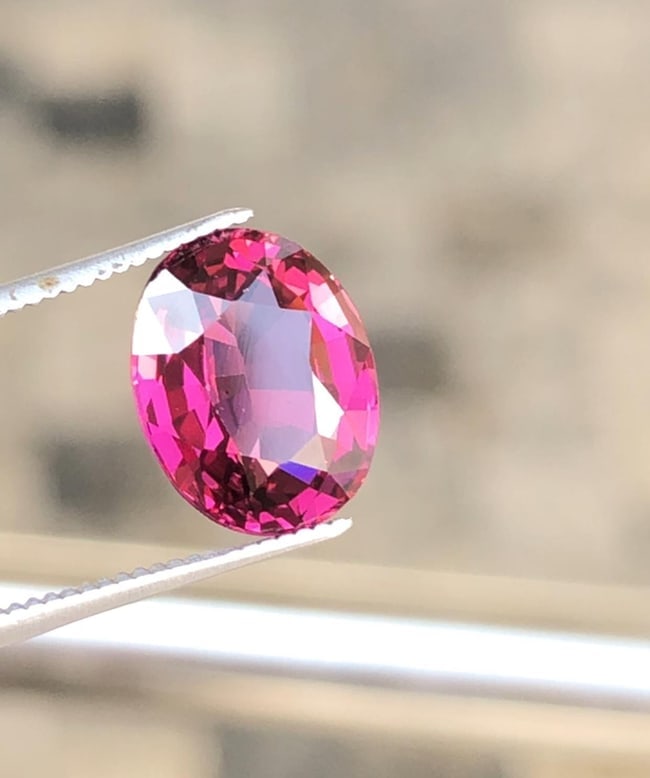 Natural Purplish Pink Kunzite Gemstone Oval Cut For Engagement Ring From Tanga Mine Tanzania - 3.595 - 3