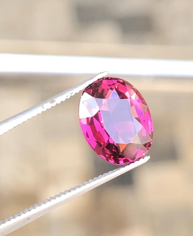Natural Purplish Pink Kunzite Gemstone Oval Cut For Engagement Ring From Tanga Mine Tanzania - 3.595 - 5