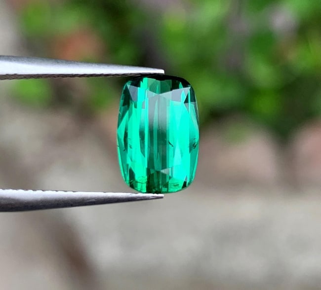 Fountain Blue Tourmaline Gemstone: Natural October Birthstone, Afghanistan (2.13 CT): Highlights Supplies for making crafts Materials: Gemstone: Tourmaline Carat weight: 2.13 Natural Tourmaline Gemstone, Fountain Blue Color Tourmaline Gemstone, For Jewelry, October Birthstone Weight : 