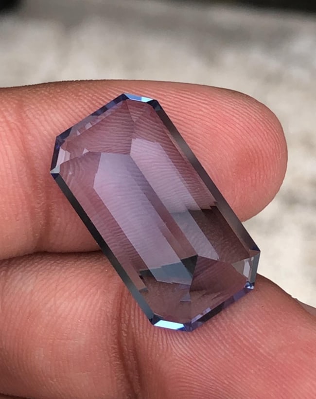 GFCO Certified Aquamarine Emerald Shape Gemstone From Minas Gerais Mine Brazil - 13.65 Carat - 7