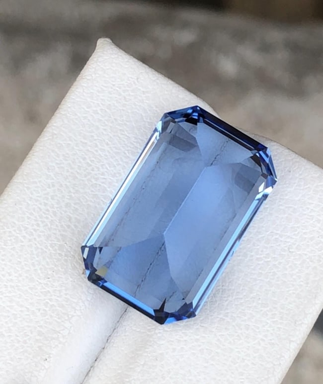 GFCO Certified Santa Maria Blue Aquamarine Emerald Shape Gemstone From Minas Gerais Mine Brazil - - 3