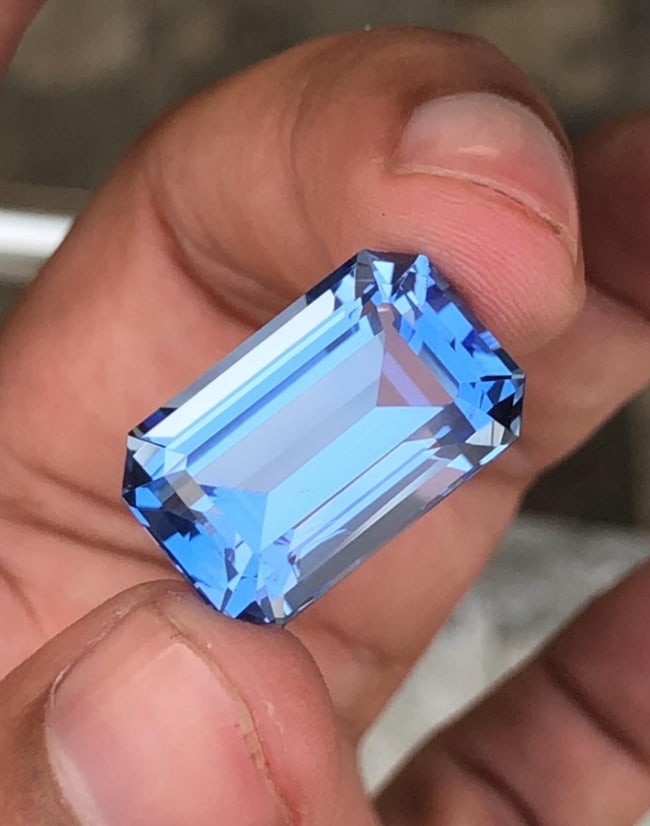 GFCO Certified Santa Maria Blue Aquamarine Emerald Shape Gemstone From Minas Gerais Mine Brazil - - 4