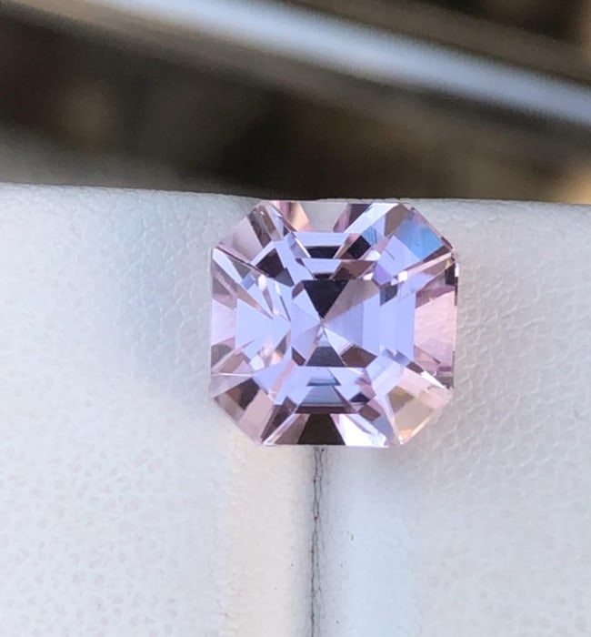 Natural Pink Kunzite Asscher Cut Gemstone From Afghanistan - 8.300 Carat - 3