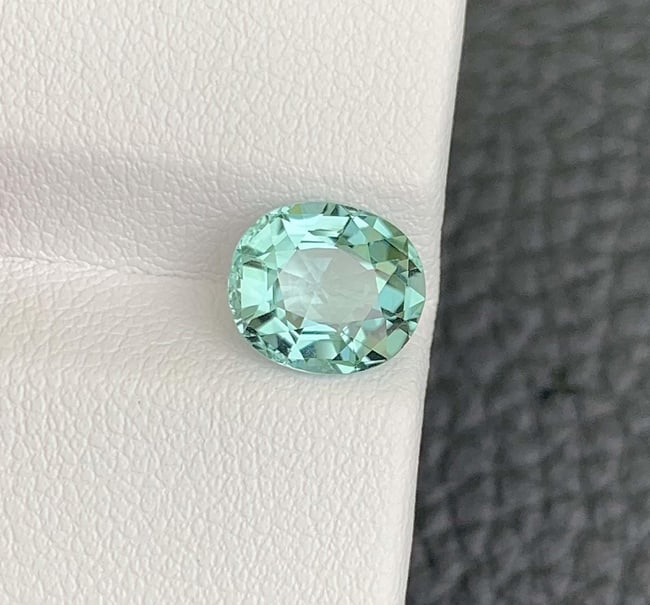 Vista Blue Color Tourmaline Gemstone: Natural October Birthstone, Africa (2.08 CT) - 3