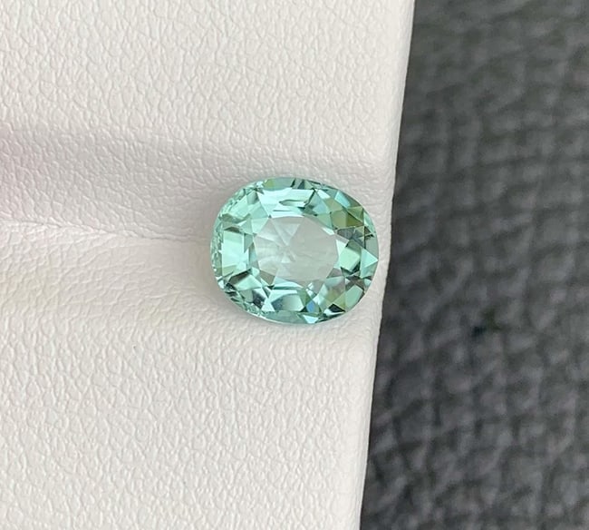 Vista Blue Color Tourmaline Gemstone: Natural October Birthstone, Africa (2.08 CT) - 4