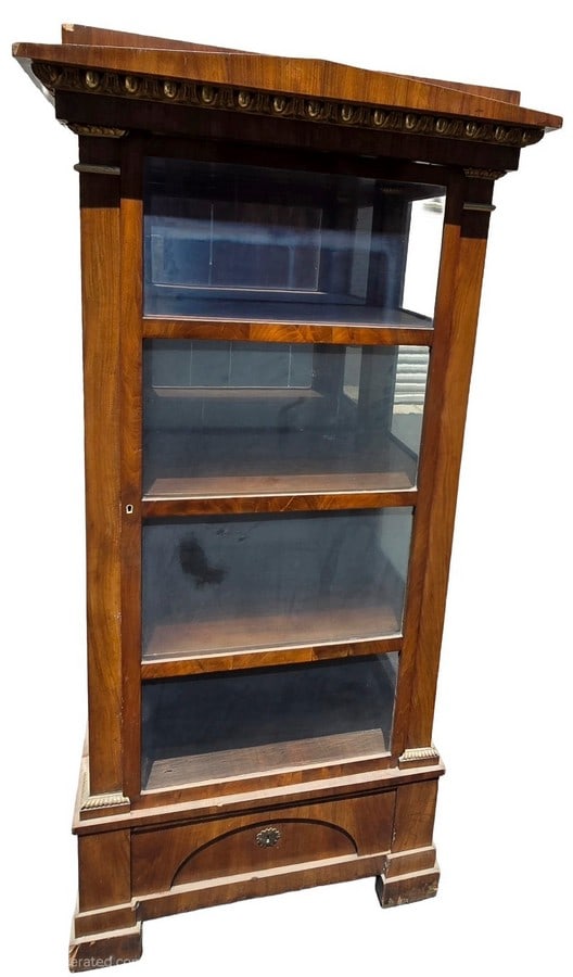Neoclassical Style Mahogany and Gilt Bronze Display Cabinet (1 of 3)