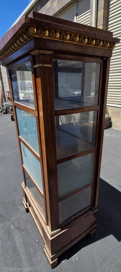 Neoclassical Style Mahogany and Gilt Bronze Display Cabinet - 2