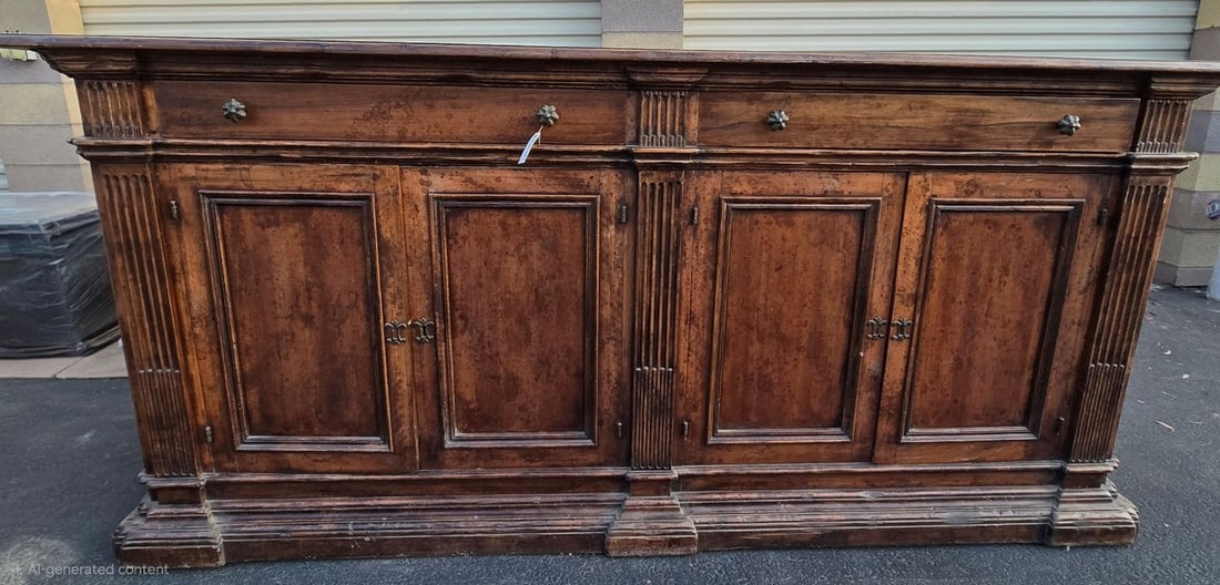 Italian Renaissance Revival Carved Walnut Sideboard - 3
