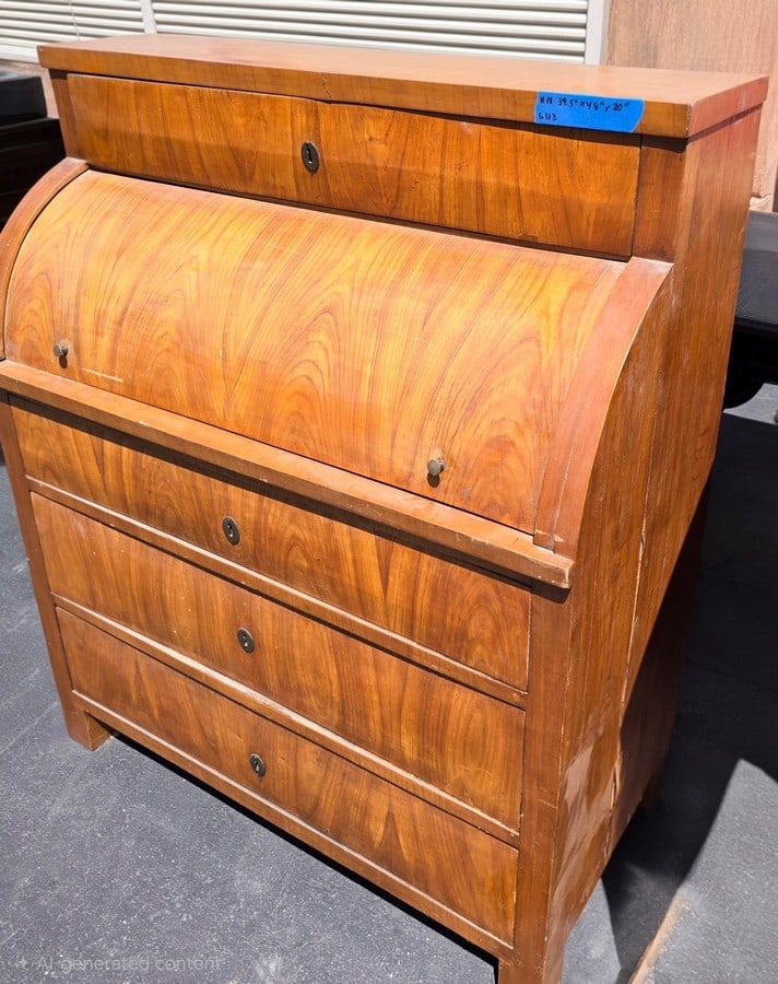 Biedermeier Style Rolltop Desk - 2