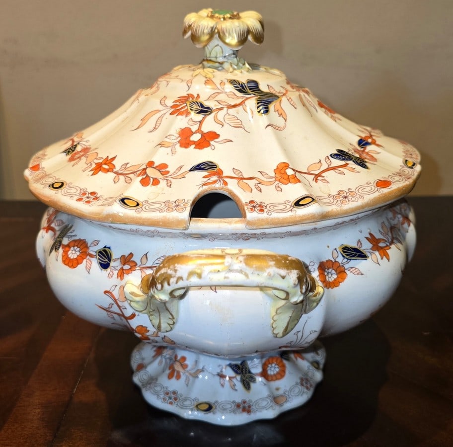 Mason's Patent Ironstone China Japan Pattern Soup Tureen, Early 19th Century - 2