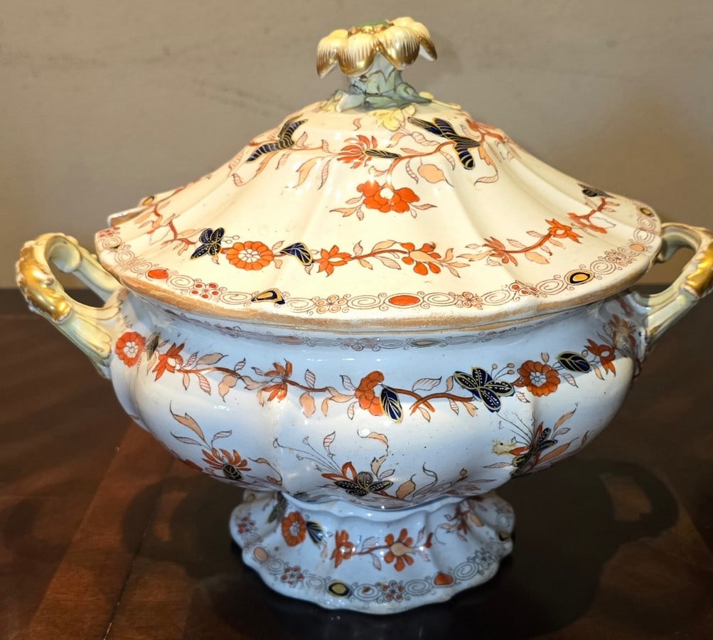 Mason's Patent Ironstone China Japan Pattern Soup Tureen, Early 19th Century - 3