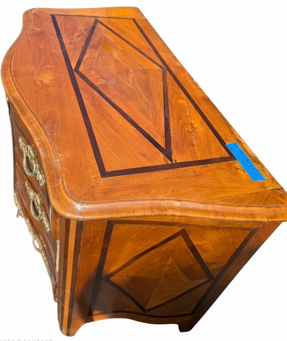 Continental Marquetry Inlaid Commode (1 of 4)